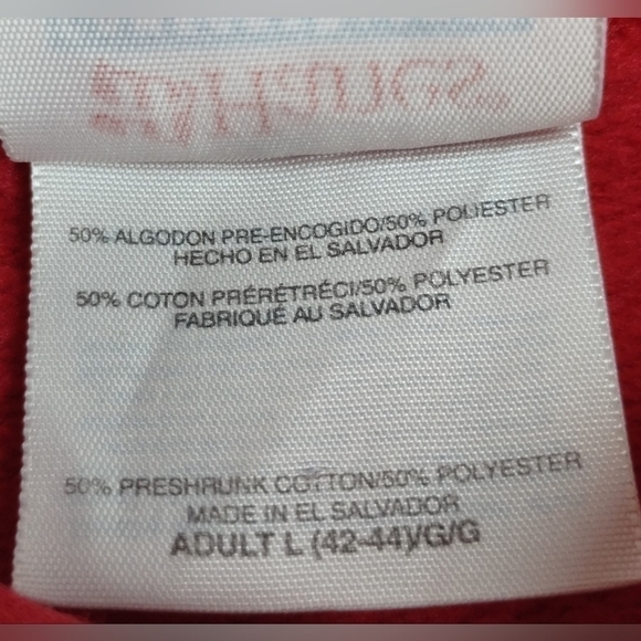 OHIO State Buckeyes Adult Large Hoodie Pullover Sweatshirt 2007 Champs Red Hanes - Picture 7 of 7